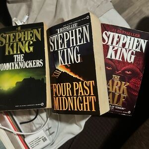 Stephen King Book Set - The Tommyknockers, Four Past Midnight, The Dark Half